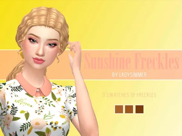 Maxis Match Sunshine Freckles - The Sims 4 Custom Content