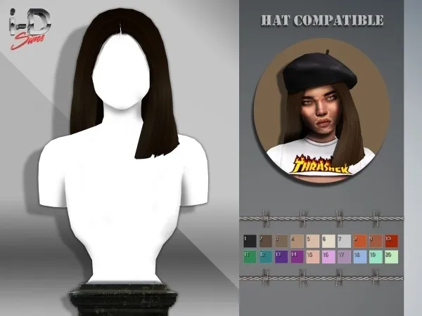 Maxis Match LITTLE VENUS HAIR by polygoncouture - The Sims 4 Custom Content