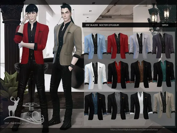 Alpha DSF BLAZER NOCTEM EFFUGIUM - The Sims 4 Custom Content