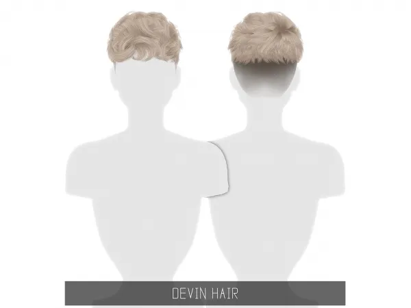 Alpha DEVIN HAIR - The Sims 4 Custom Content