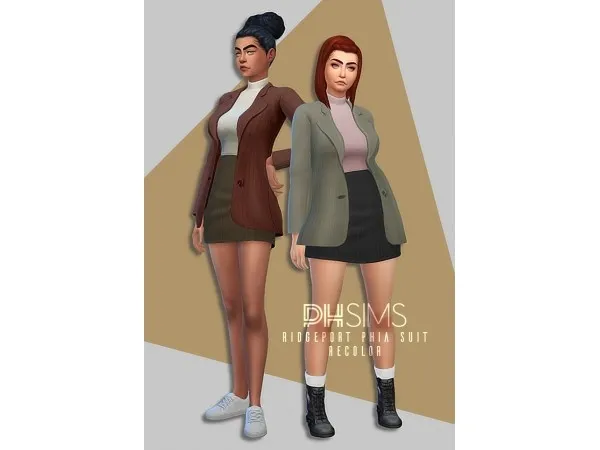 Maxis Match PHIA SUIT by phsims - The Sims 4 Custom Content