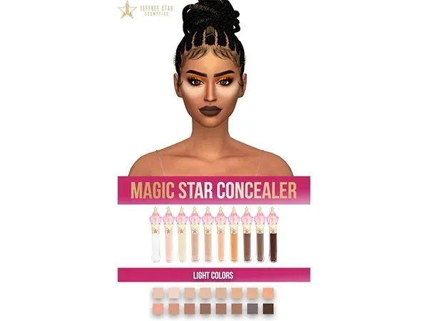 Alpha JEFFREE STAR MAGIC STAR CONCEALER (LIGHT COLORS) - The Sims 4 Custom Content