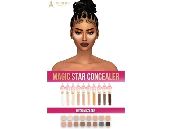 Alpha JEFFREE STAR MAGIC STAR CONCEALER (MEDIUM COLORS) - The Sims 4 Custom Content