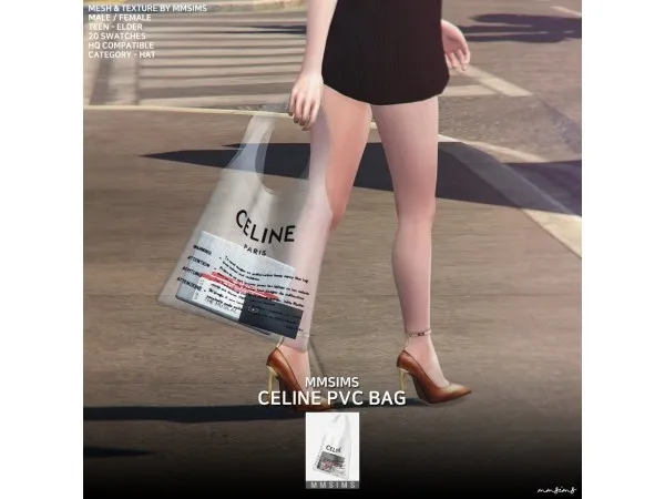 Alpha MMSIMS Celine PVC Bag Set - The Sims 4 Custom Content