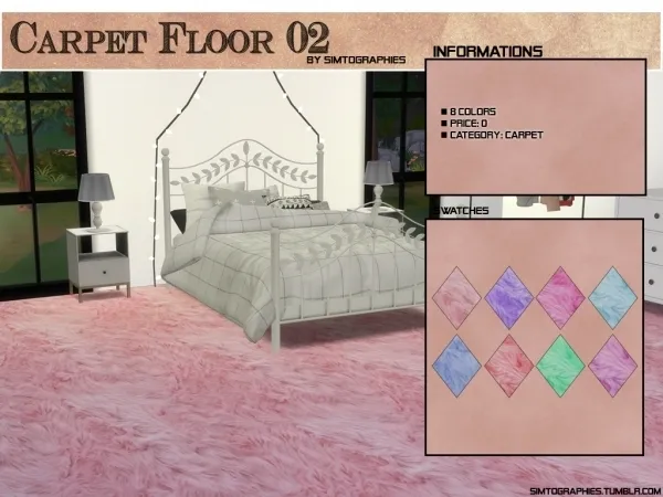 Alpha Carpet Floor 02 - The Sims 4 Custom Content