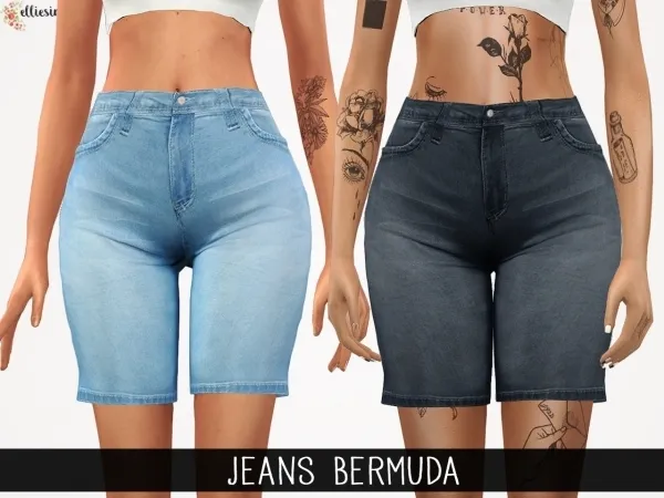 Elliesimple - Jeans Bermuda