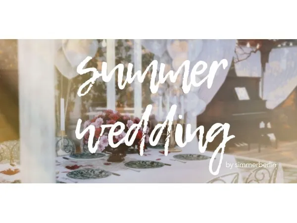 Alpha simmerberlin Summer Wedding A Recolor Set - The Sims 4 Custom Content