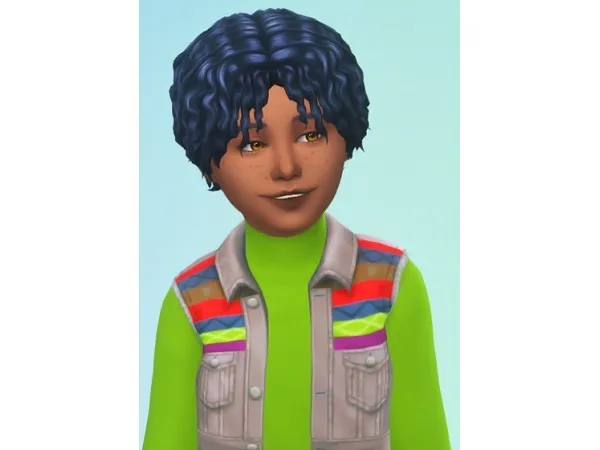 Maxis Match salttry DYO HAIR FOR KIDS - The Sims 4 Custom Content