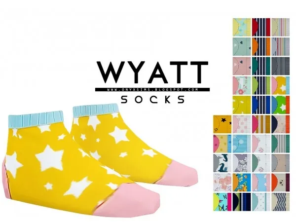 Maxis Match WYATT COLORFUL SOCKS FOR TOTS KIDS by onyxsims update - The Sims 4 Custom Content