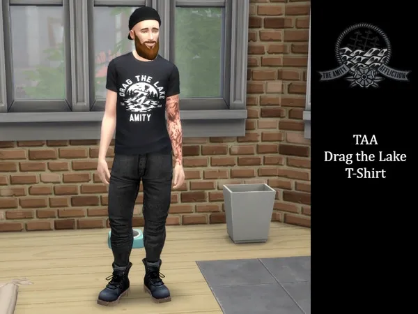 My Wardrobe The Amity Affliction Drag the Lake T shirt by thesimsresource - The Sims 4 Custom Content