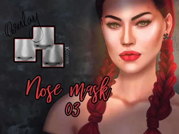 Alpha Nose mask 03 Overlay - The Sims 4 Custom Content
