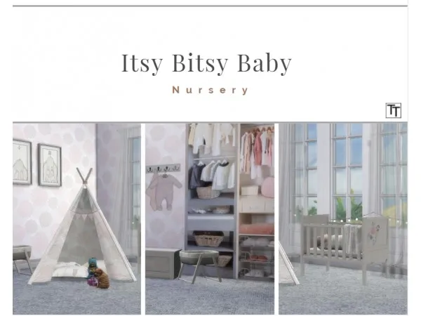 Mix Itsy Bitsy Baby nursery by Tilly Tiger - The Sims 4 Custom Content