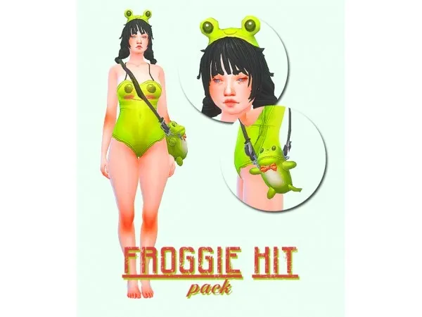 Maxis Match puna sims [FROGGIE KIT] - The Sims 4 Custom Content
