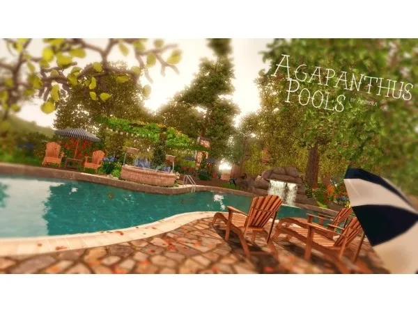Agapanthus Pools by amphoraesims - The Sims 3 Custom Content