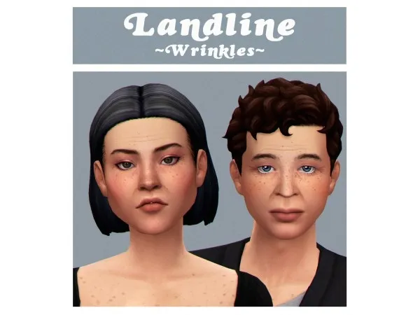 Maxis Match Landline Wrinkles by simulationcowboy - The Sims 4 Custom Content