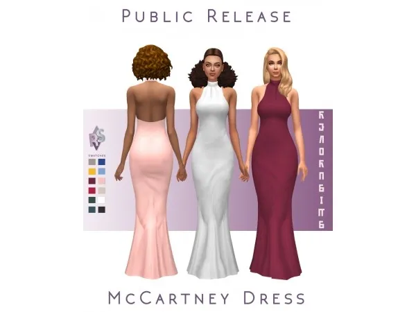 Maxis Match renorasims McCartney Dress - The Sims 4 Custom Content