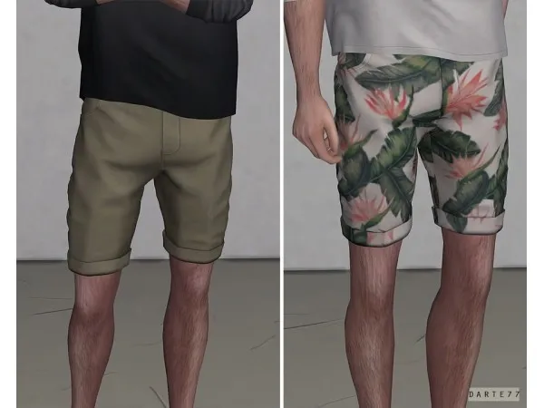 Alpha darte77 Chino Shorts - The Sims 4 Custom Content