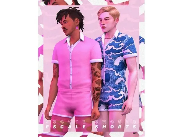 Maxis Match gvbesims ESCALE SHORTS - The Sims 4 Custom Content