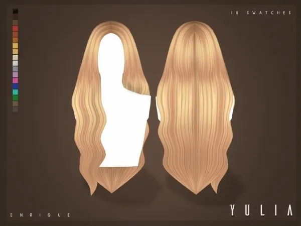 Maxis Match [EnriqueS4] Yulia Hairstyle - The Sims 4 Custom Content