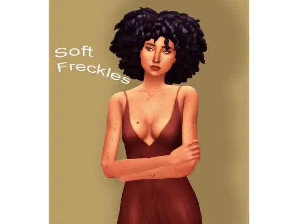 Maxis Match electrlclty SOFT FREKLES - The Sims 4 Custom Content