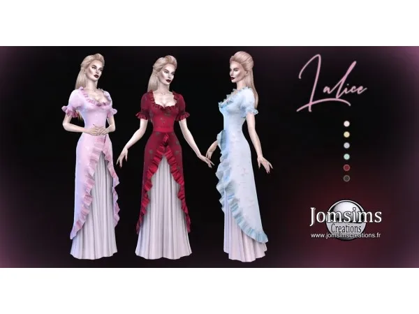 Alpha Lalice robe by jomsimscreations - The Sims 4 Custom Content