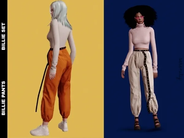 Alpha Billie Pants - The Sims 4 Custom Content
