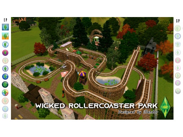 Wicked rollercoaster park by iSandor The Sims 3 Download