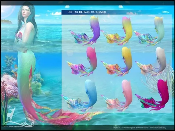 Alpha DSF TAIL MERMAID CATATUMBO by dansimsfantasy - The Sims 4 Custom Content