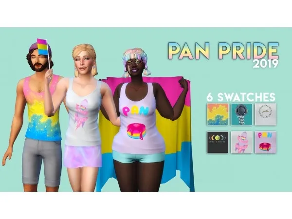 Maxis Match Pan Pride 2019 by drosims - The Sims 4 Custom Content
