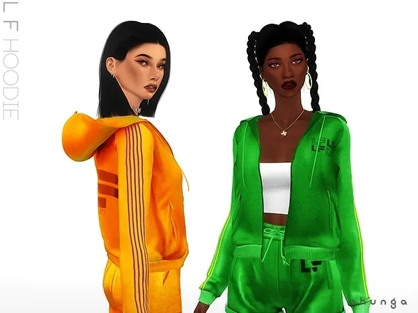 Alpha SHUNGA LF Hoodie by shunga - The Sims 4 Custom Content