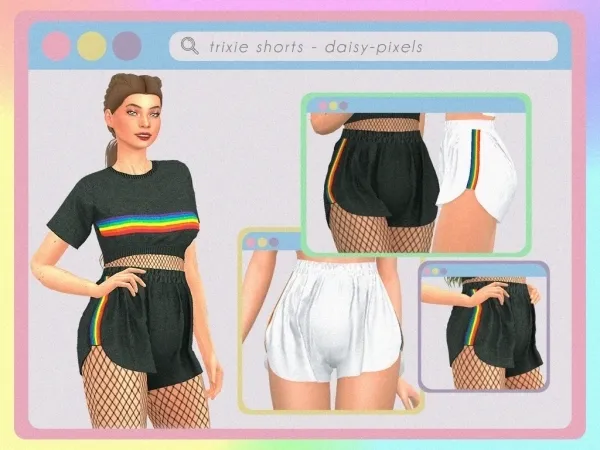 Alpha Trixie Shorts ( ) - The Sims 4 Custom Content