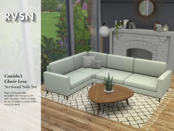 Mix Couldn't Chair Less Sectional Set - The Sims 4 Custom Content