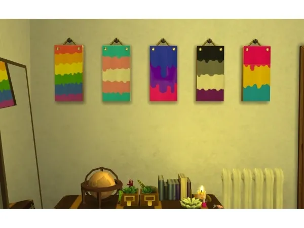 Alpha dancemachinetrait Pride Wall Hangings - The Sims 4 Custom Content
