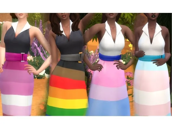 Maxis Match Vintage dress by xstech - The Sims 4 Custom Content