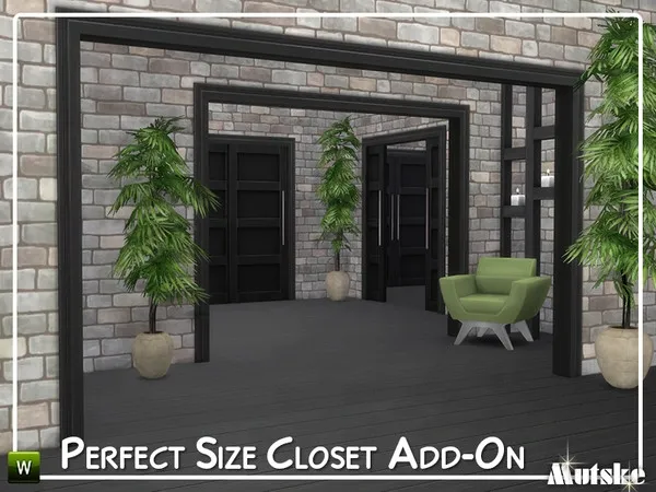Maxis Match Perfect Size Closet Add on - The Sims 4 Custom Content