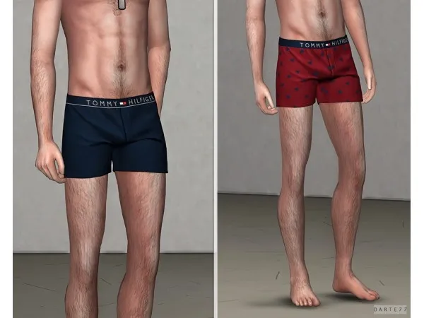 Alpha darte77 Tommy Hilfiger Slim Boxer Shorts - The Sims 4 Custom Content
