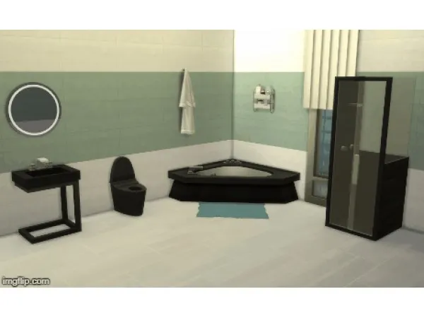 Alpha Fitness Stuff Bathroom Furniture by athenasims4 - The Sims 4 Custom Content