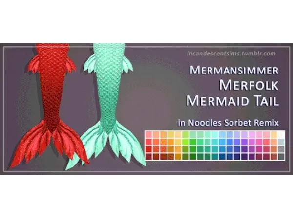 Maxis Match incandescentsims Mermansimmer Finfolk Mermaid Tail - The Sims 4 Custom Content