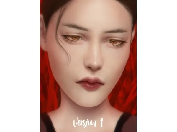 Alpha Female lips preset 1 marysims by ms - The Sims 4 Custom Content