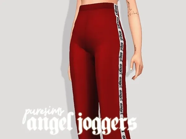 Alpha angel joggers by puresims - The Sims 4 Custom Content