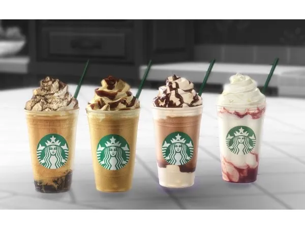 Alpha cropzsims Starbucks Frappuccinos - The Sims 4 Custom Content