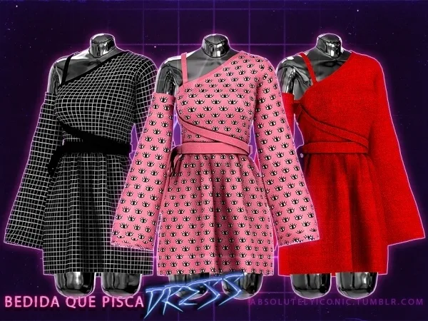 Alpha ICONIC Bebida Que Pisca (Dress) - The Sims 4 Custom Content