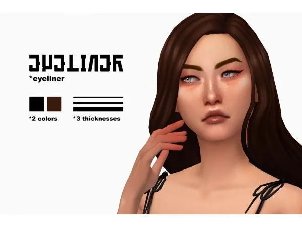 Maxis Match Essential Eyeliner Essential Highlighter by museberries - The Sims 4 Custom Content