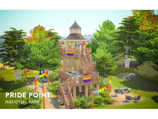 Maxis Match whyeverr Pride Point National Park - The Sims 4 Custom Content
