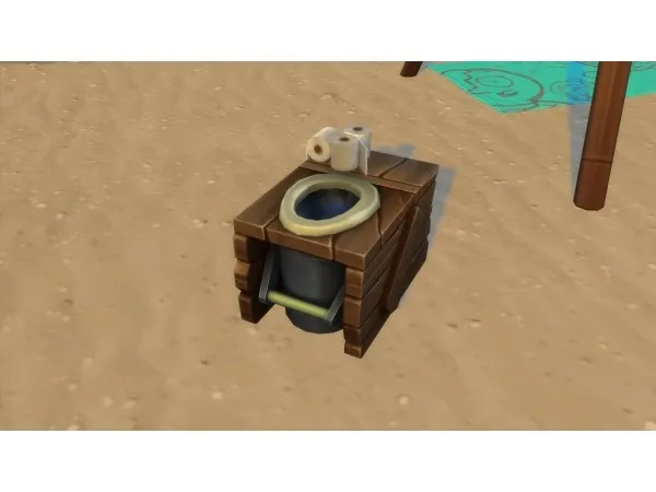 Rustic Wooden Toilet usable off-grid by S�ri