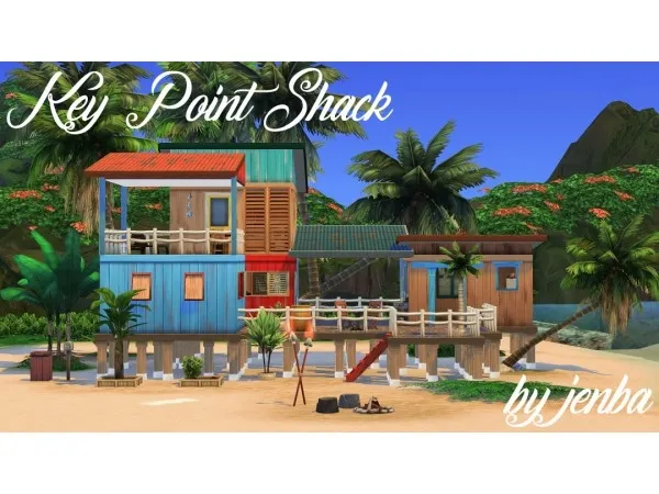 Maxis Match jenba Key Point Shack - The Sims 4 Custom Content