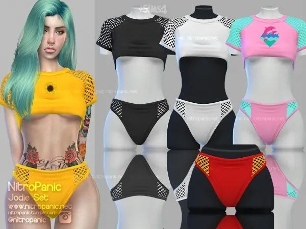 Alpha Jodie Set (Bottom) - The Sims 4 Custom Content