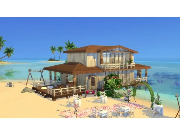 Maxis Match archisim Tropical Wedding Venue - The Sims 4 Custom Content