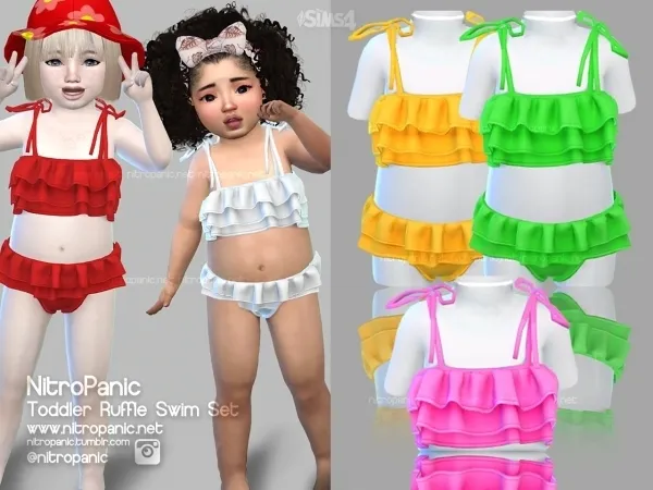 Toddler Ruffle Swim Set (TOP)