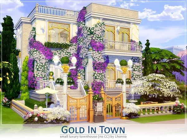 Maxis Match Gold In Town by Lhonna - The Sims 4 Custom Content